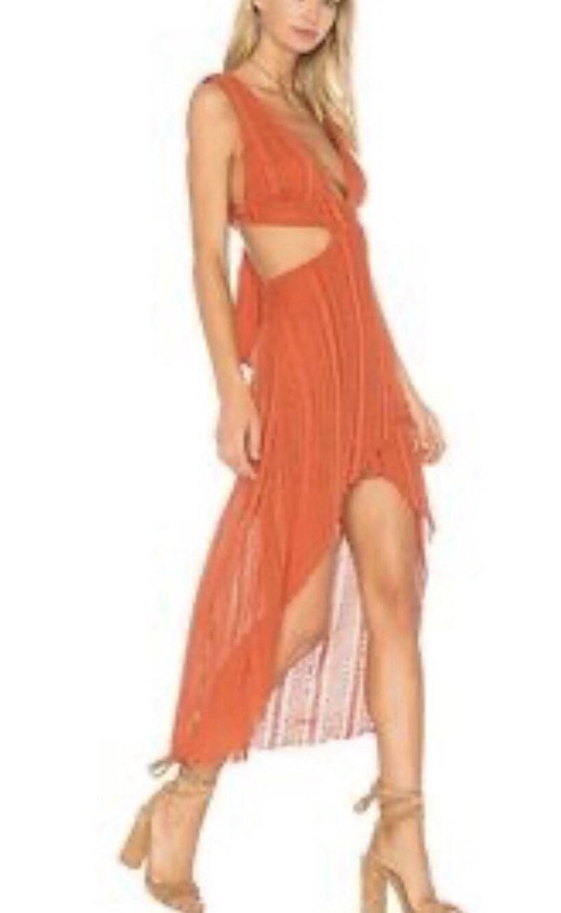 Somedays Lovin road to widerness Y2K preppy dress in Brick Small A008010